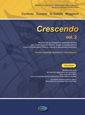 Crescendo vol. 2 Theory and Education Buch + Online-Audio