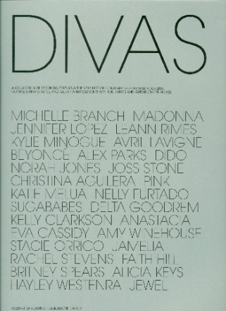 Divas: A collection of 33 songs for female vocalists for voice/piano/guitar Songbook