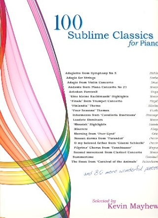 100 sublime Classics for piano