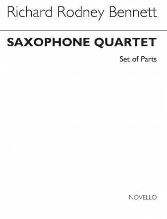 Richard Rodney Bennett, Saxophone Quartet (Parts) Saxophonquartett Buch