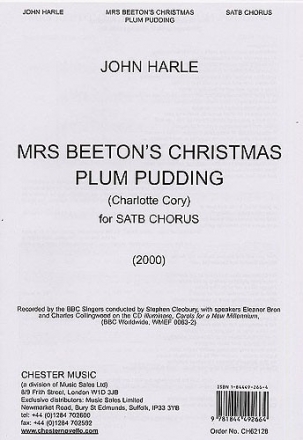 John Harle: Mrs Beeton's Christmas Plum Pudding SATB Vocal Score