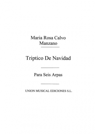 Rosa Calvo Manzano, Triptico De Navidad Para Arpa Harp Buch