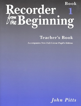 Recorder from the Beginning Teacher's Book Vol.1 Pitts, John, Ed