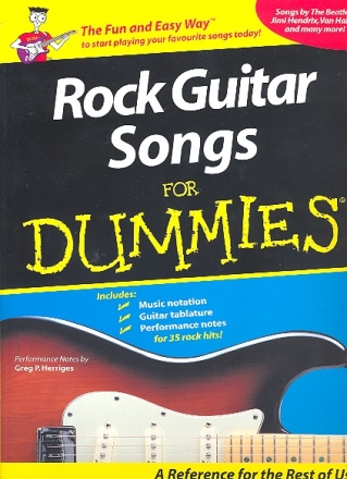 Rock Guitar Songs for Dummies: songbook vocal/guitar/tab