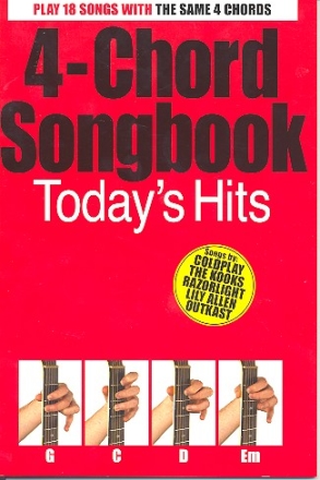 4-Chord Songbook: Today's Hits for guitar