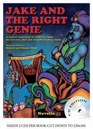 Richard Allain_Thomas Allain, Jake And The Right Genie (Score/CD) Narration Ensemble Buch + CD