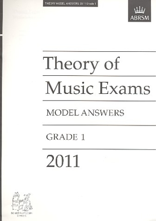 Theory of Music Exams Grade 1 2011 model answers