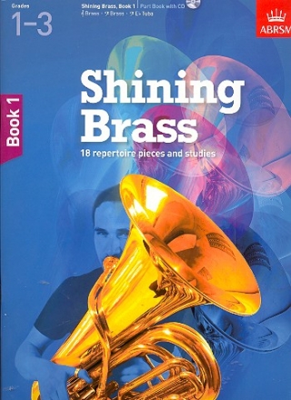 Shining Brass vol.1 Grades 1-3 (+CD) for brass instrument and piano brass part