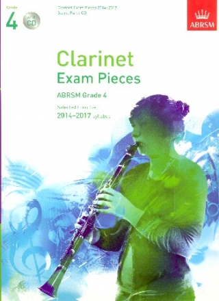 Clarinet Exam Pieces 2014-2017 Grade 4 (+CD) for clarinet and piano