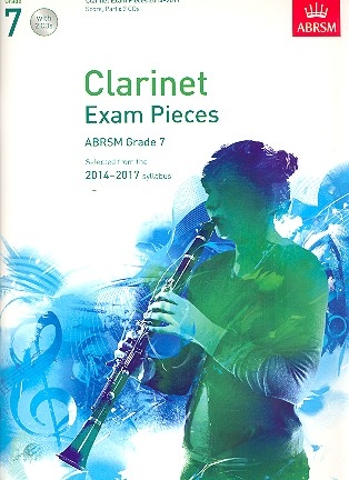 Clarinet Exam Pieces 2014-2017 Grade 7 (+2 CD's) for clarinet and piano