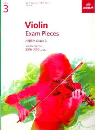 Selected Violin Exam Pieces Grade 3 (2016-2019) for violin and piano violin part