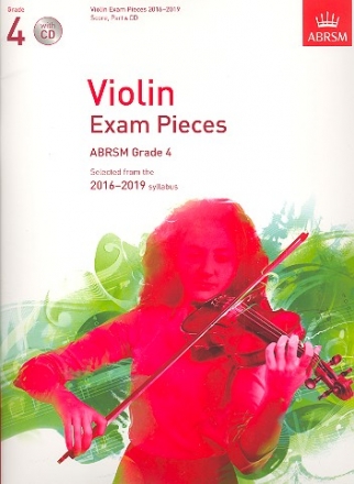 Selected Violin Exam Pieces Grade 4 (2016-2019) (+CD) for violin and piano score and part