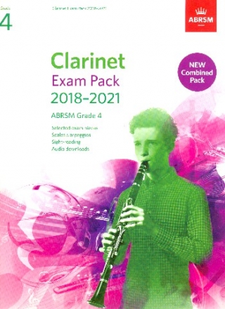 Exam Pack 2018-2021 Grade 4 for clarinet and piano