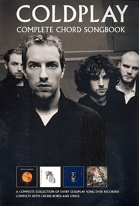 Coldplay: complete Chord Songbook lyrics/chords/guitar boxes