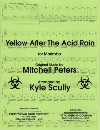 Yellow After The Acid Rain for marimba