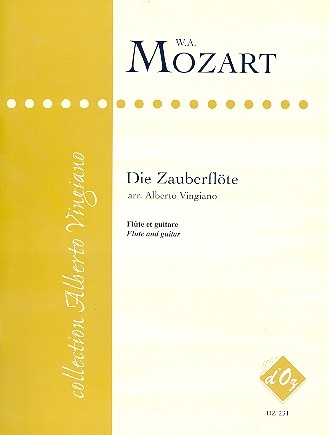 Die Zauberflte for flute and guitar score and parts