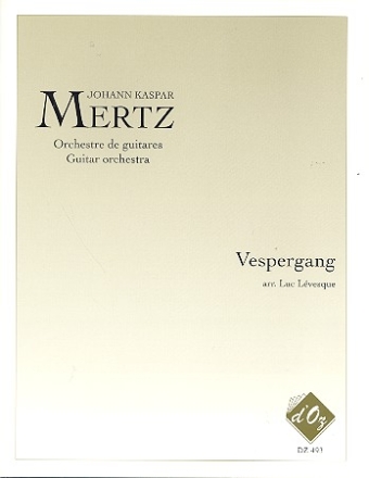 Vespergesang for guitar orchestra score and parts