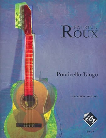 Ponticello Tango pour 4 guitares partition et parties