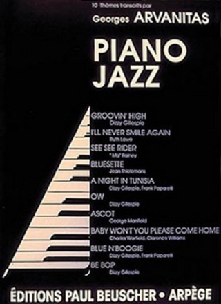 Arvanitas, Georges Album piano jazz - 10 thmes Piano Partition