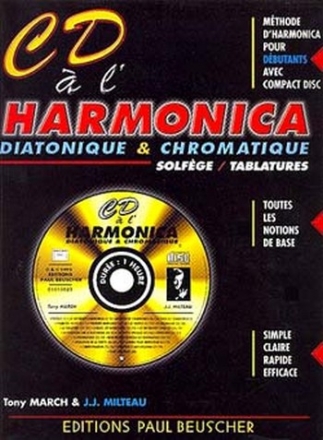 Milteau, Jean-Jacques / March, Tony CD  l'Harmonica Harmonica Partition + CD