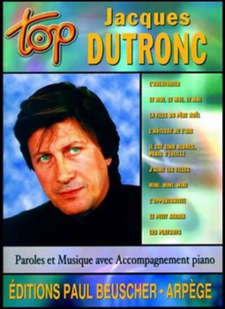 Top Dutronc pour chant, guitare ou piano