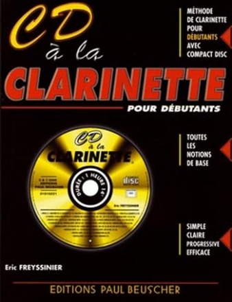 Freyssinier, Eric CD  la Clarinette Clarinette Partition + CD