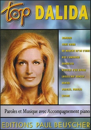 Dalida Top Dalida Chant, guitare ou piano Partition