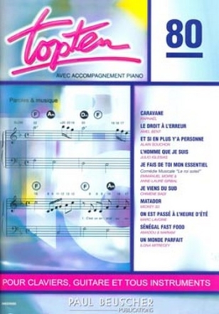 Top Ten n80 Chant et accompagnement Partition