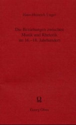 Die Beziehung zwischen Musik und Rhetorik im 16. bis 18. Jahrhundert  (Print on Demand)