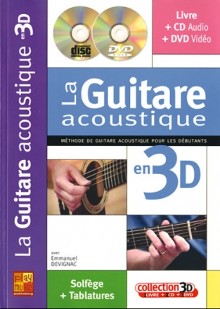 Emmanuel Devignac, Guitare Acoustique 3D Gitarre Buch + CD + CD-ROM