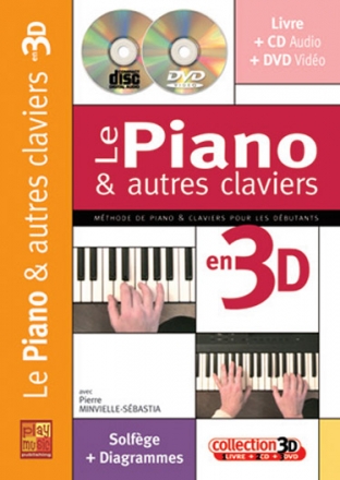 Sebastia Minvielle, Piano Autres Clavier 3D Klavier Buch + CD + CD-ROM