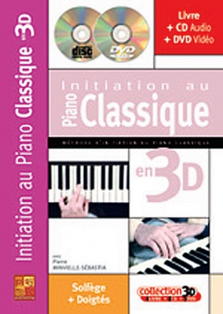 Sebastia Minvielle, Initiation au Piano Classique 3D Klavier Buch + CD + CD-ROM