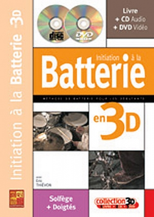 Eric Thievon, Initiation Batterie 3D Drums Schlagzeug Buch + CD + CD-ROM