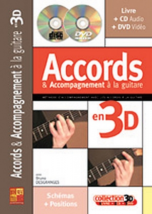 Bruno Desganges, Accords Accomp Guitare 3D Gitarre Buch + CD + CD-ROM