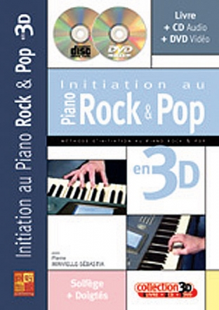 Sebastia Minvielle, Initiation Rock Pop 3D Klavier Buch + CD + CD-ROM