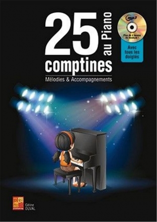 Celine Duval, 25 comptines au piano Piano Book & CD