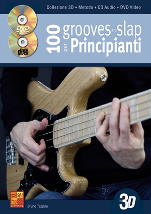 100 grooves in slap per principianti Bass Guitar Buch + CD + CD-ROM