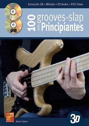 Bruno Tejeiro, 100 grooves en slap para principiantes en 3D Bass Guitar Book & CD & DVD