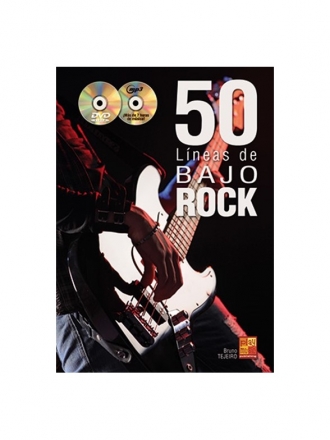 50 Lneas De Bajo Rock Klavier Buch + CD + CD-ROM