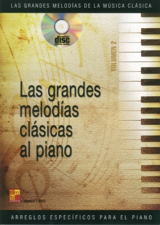 Las Grandes Melodias Clasicas Al Piano - Volume 2 Klavier Buch + CD