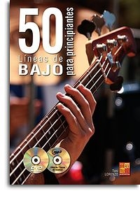 Toni Lorenzo: 50 Lneas De Bajo Para Principiantes Bass Guitar Buch + CD + CD-ROM