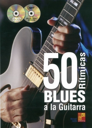 Manuel Haya: 50 Blues Ritmicas A La Guitarra Gitarre Buch + CD + CD-ROM