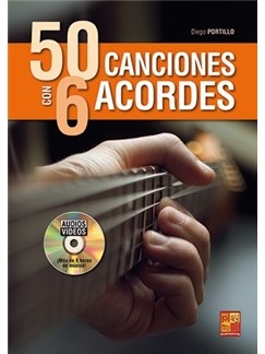 50 Canciones Con 6 Acordes Gitarre Buch + DVD