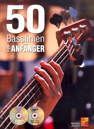 50 Basslinien fr Anfnger (+CD +DVD): fr E-Bass (dt)