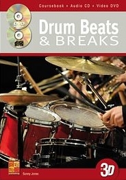 Drum Beats and Breaks in 3D (+DVD+CD-ROM/Audio) for drummers other musicians (bass, guitar, keyboards, saxophone...)