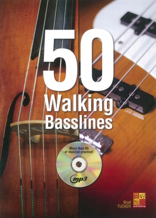 50 Walking Basslines Double Bass, Bass Guitar Buch + CD