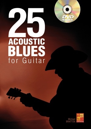 25 Acoustic Blues For Guitar Gitarre Buch + DVD