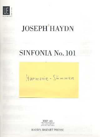 Sinfonie D-Dur Nr.101 Hob.I:101 fr Orchester Harmonie