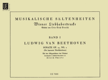 Musikalische Seltenheiten Wiener Liebhaberdrucke Band 1 Sonate op.27,2, Faksimile