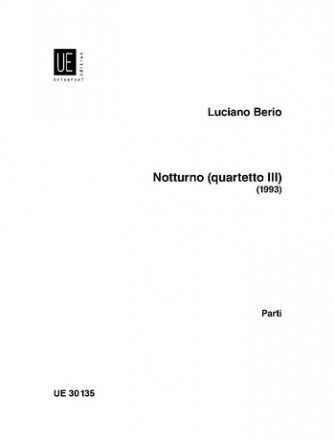 Notturno (Quartetto III) fr Streichquartett